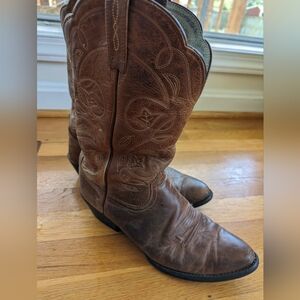 Ariat Distressed Brown Leather Heeled Boots